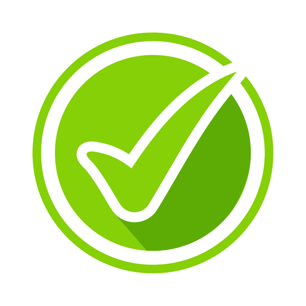 Green check mark icon